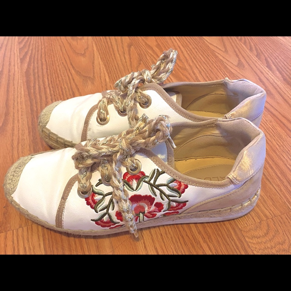 ALDO espadrilles with embroidered flowers